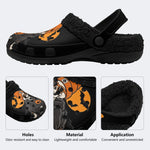 Coffee Halloween Skull - Fur Lined Slippers/Sandals