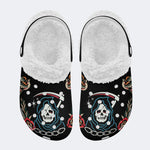 Horror Ghostface Art Print- Fur Lined Slippers/Sandals