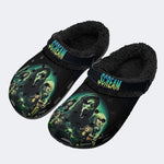 Horror Ghostface Print - Fur Lined Slippers