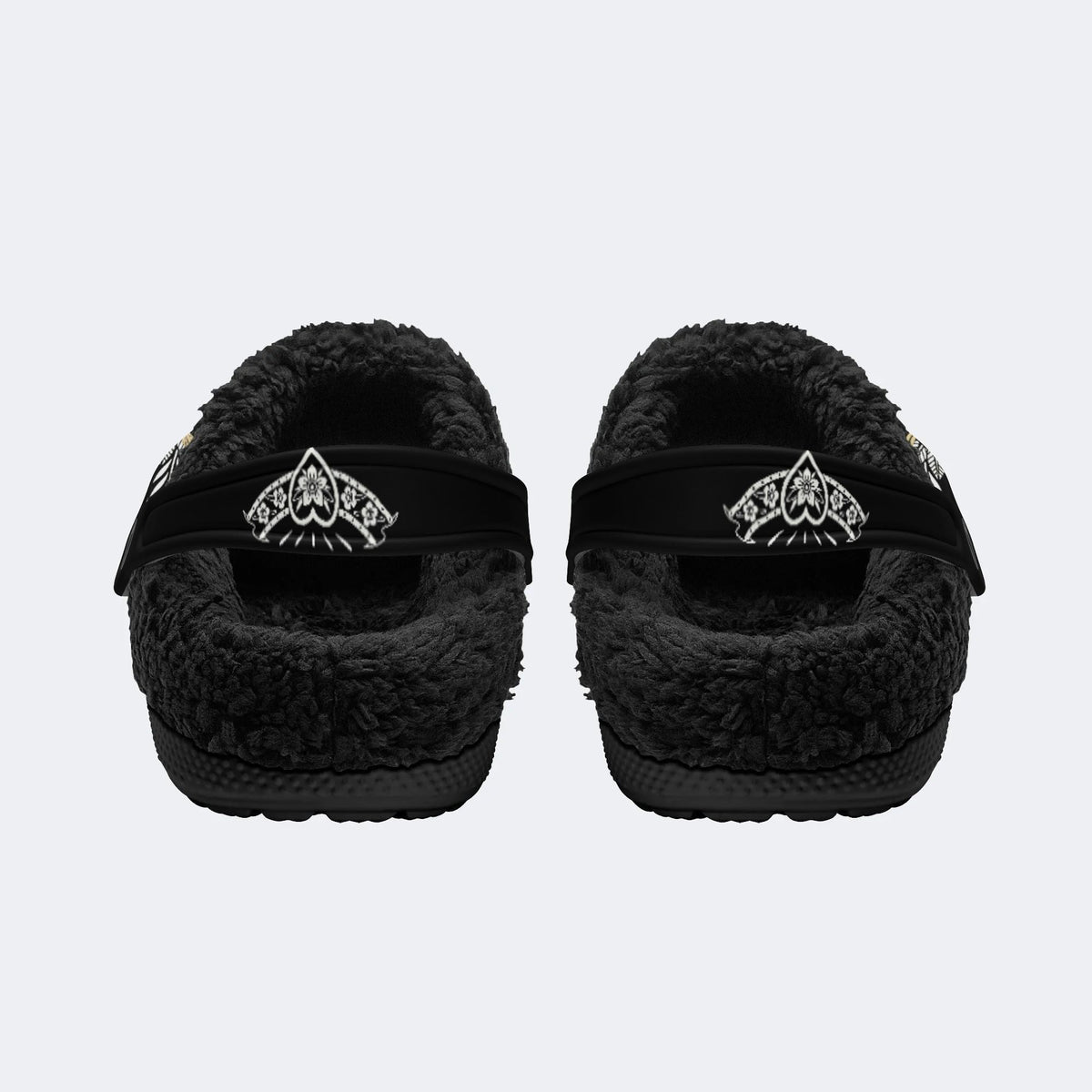 Grunge Skull Skull - Fur Lined Slippers/Sandals