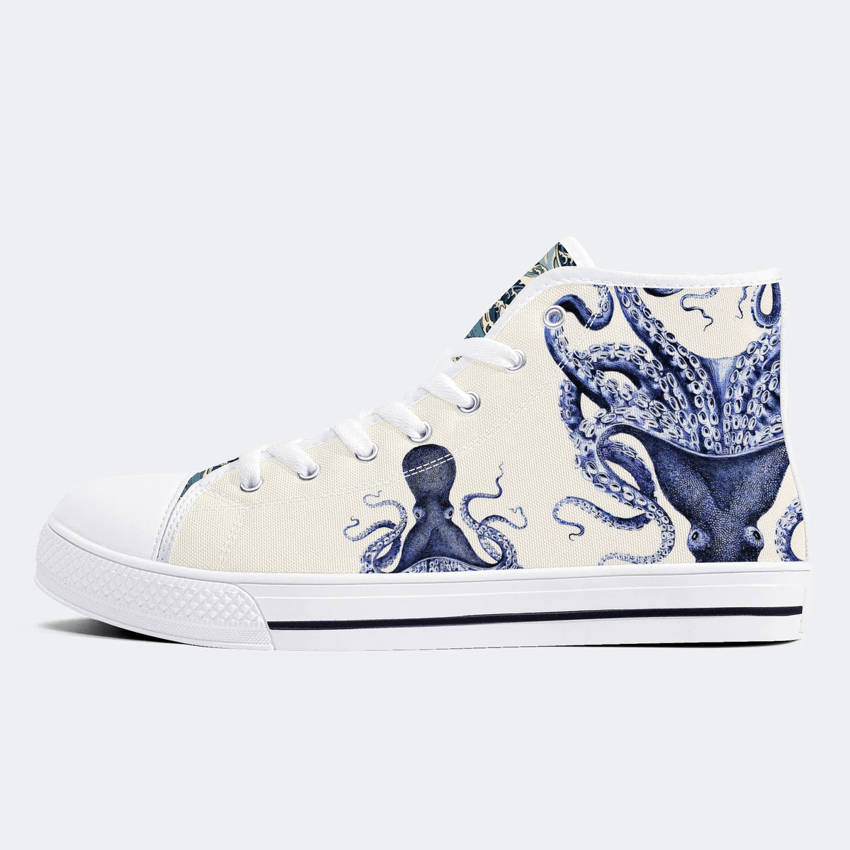 Deep Sea Octopus Tentacles Art Print Print - High Top Canvas