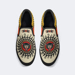 Retro Black Panther Head Print - Slip On Shoes