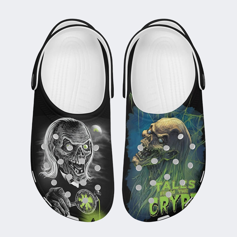 Unisex Tales Crypt Zombie Art Print - Slippers/Sandals