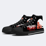 Horror Zombie Printed - High Top Canvas