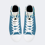 Horror Movie Vintage Graphic Print - High Top Canvas
