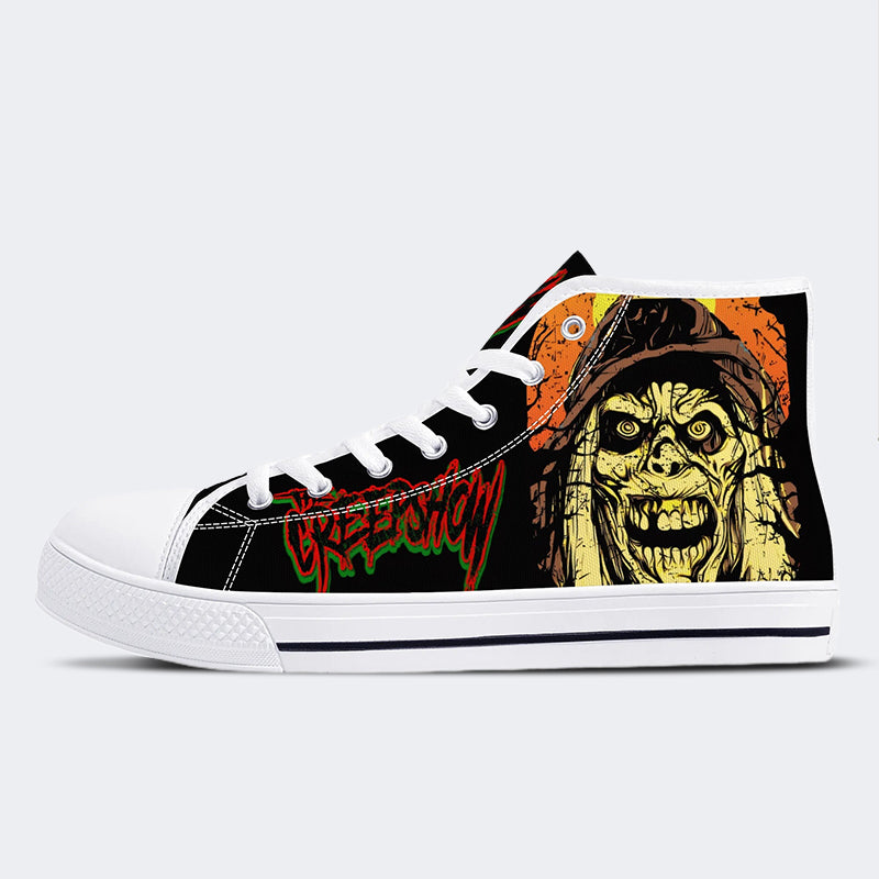 Horror Movie Vintage Graphic- High Top Canvas