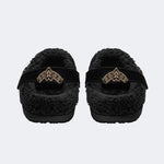 Deal With The Devil - Fur Lined Slippers/Sandals