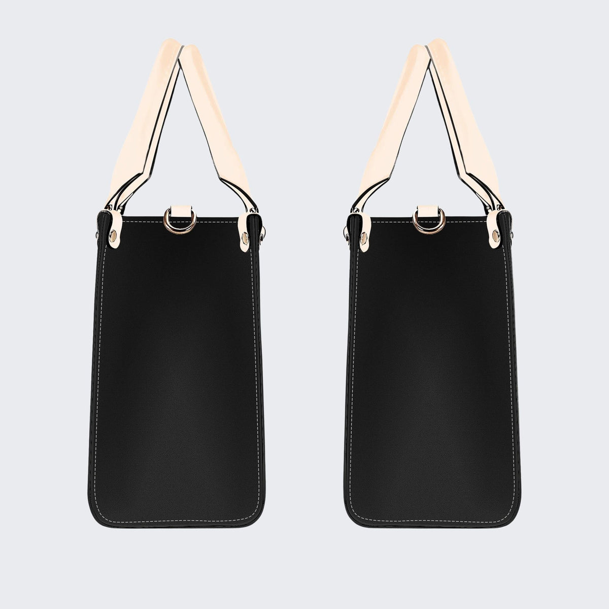 Cat Playing Drums - Leather Handbag