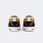 Retro Frog And Skull Print - Slip On Shoes