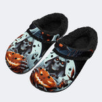 Spooky Halloween Reaper - Fur Lined Slippers/Sandals
