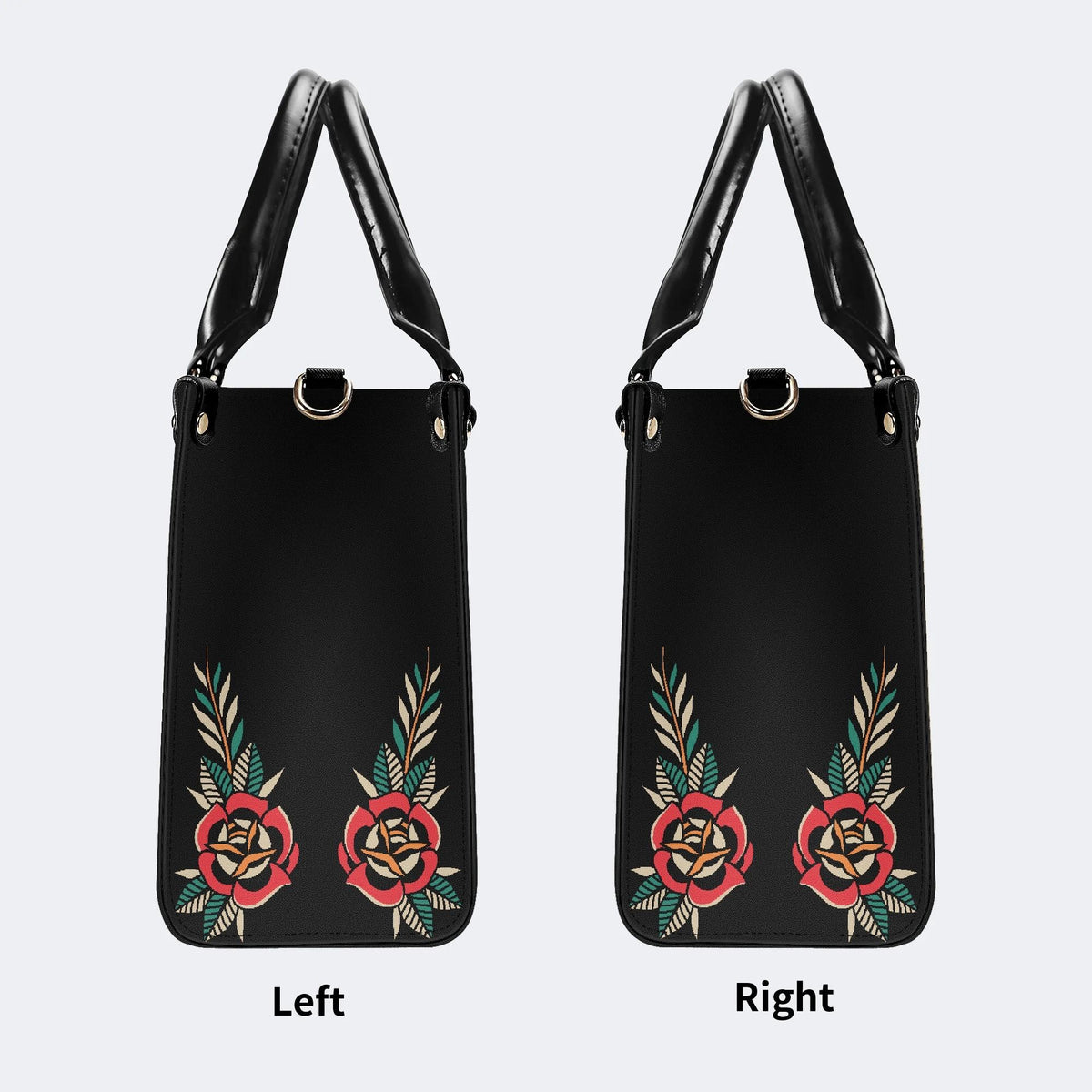 Death Moth Vintage Print - Leather Handbag