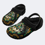 Trust No One Snake Print - Fur Lined Slippers/Sandals