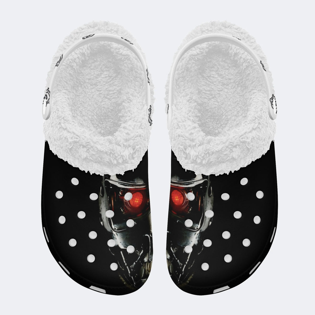 Terminator Print - Fur Lined Slippers/Sandals