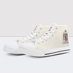 Stay Healthy High Top Canvas Shoes