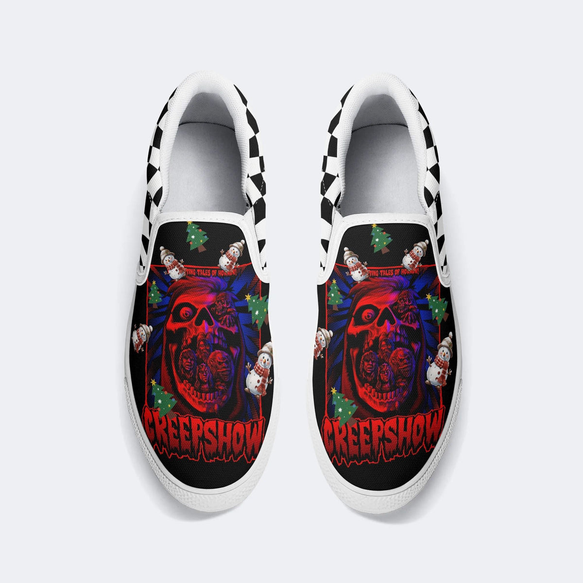 Unisex Horror Movies Print - Slip On Shoes