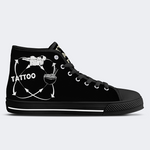 Unisex Eat Sleep Tattoo Wiederholungsdruck - High Top Canvas