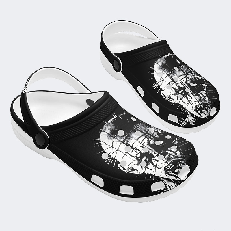 Unisex Black Metal Pinhead Print - Crocs