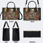 Mushroom Skeleton Lovers Print Handbag Factory Direct Sales