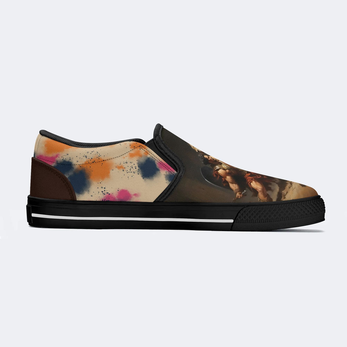 Unisex Roman Gladiator Performance Art Illustration - Slip On Shoes