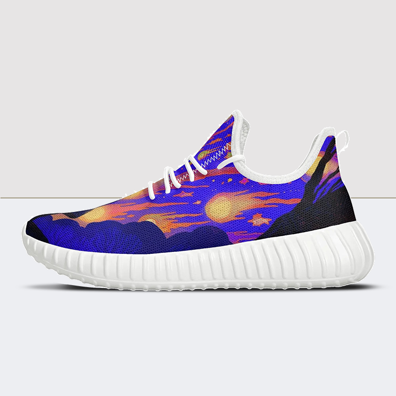 Ncturnal Print Mesh Knit Sneakers