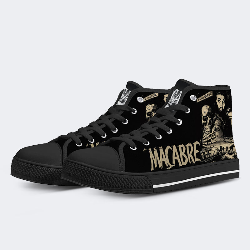 Unisex Makaberer Horrordruck - High Top Canvas