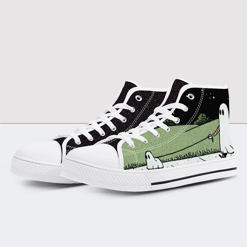 Ghost Art High Top Canvas Schuhe