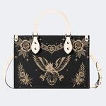 Golden Eagle Print - Leather Handbag