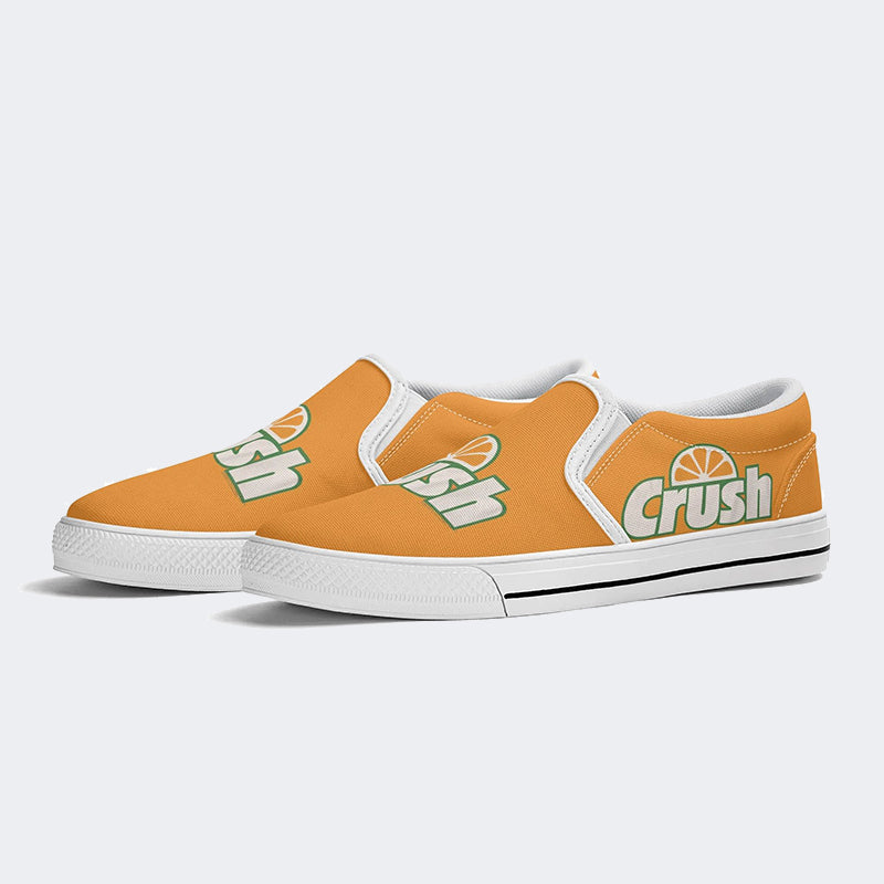 Orange Crush Print Unisex - Slip On Shoes