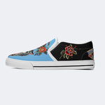 Black Panther And Sword Print - Slip On Shoes