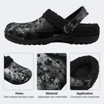 Halloween Nightmare Print - Fur Lined Slippers/Sandals