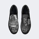 Vintage Horror Graphic Print - Slip On Shoes