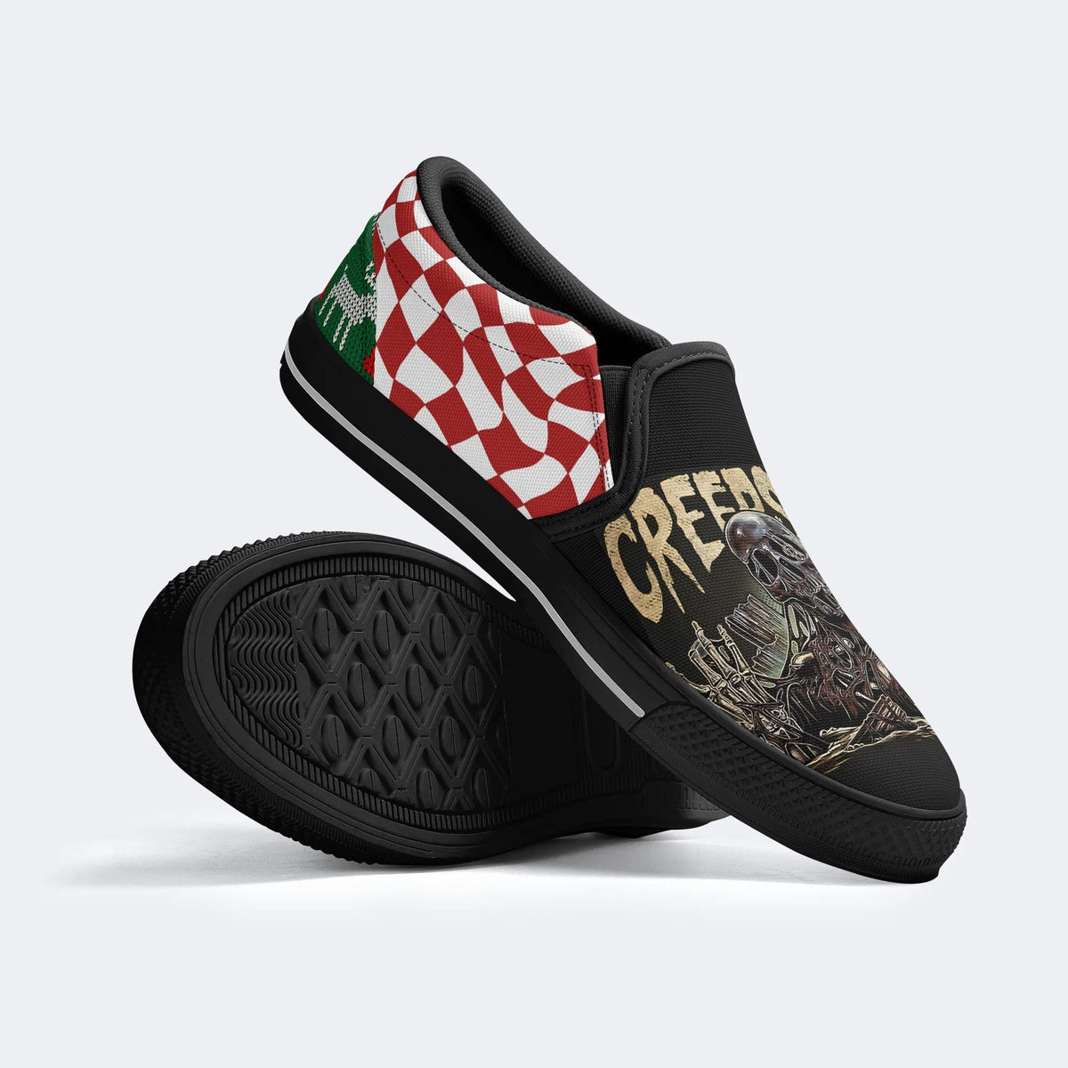 Unisex Horror Movie Print - Slip On Shoes