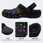Gothic Witch Moon Star - Fur Lined Slippers/Sandals