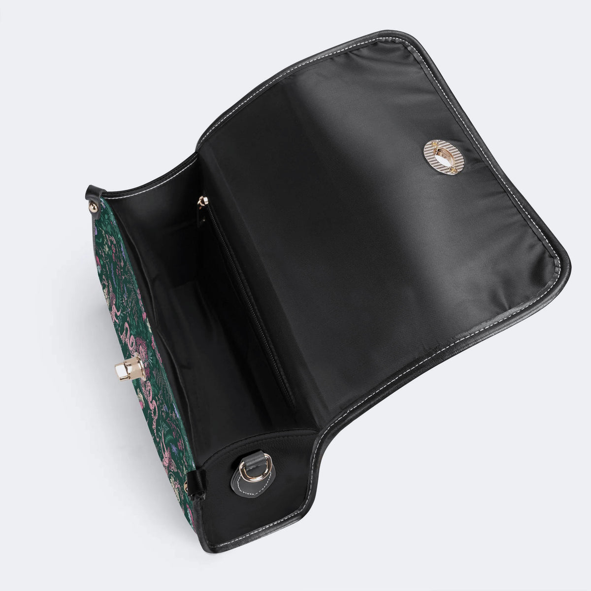 Wildflower Fairy Print - Leather Satchel Bag