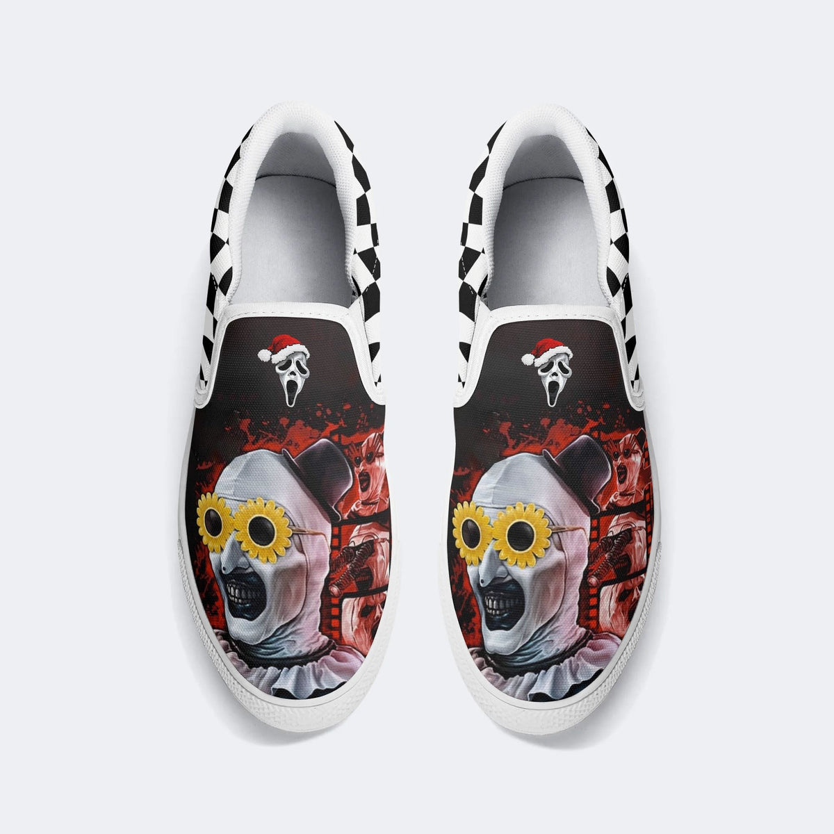 Unisex Horror Print - Slip On Shoes