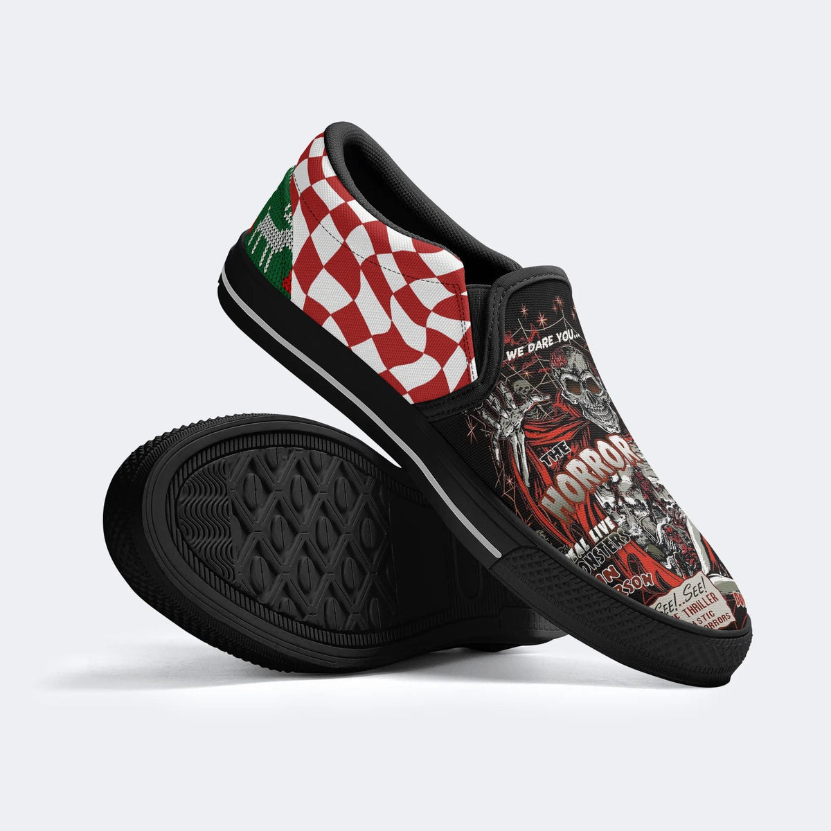 Horror Movie Prints - Slip On Shoes