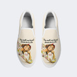 Vintage Poster Funny Word - Slip On Shoes
