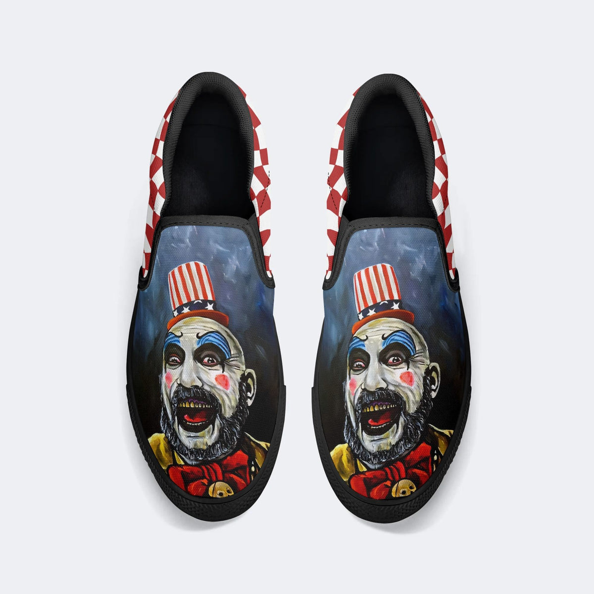 Unisex Horror Print - Slip On Shoes