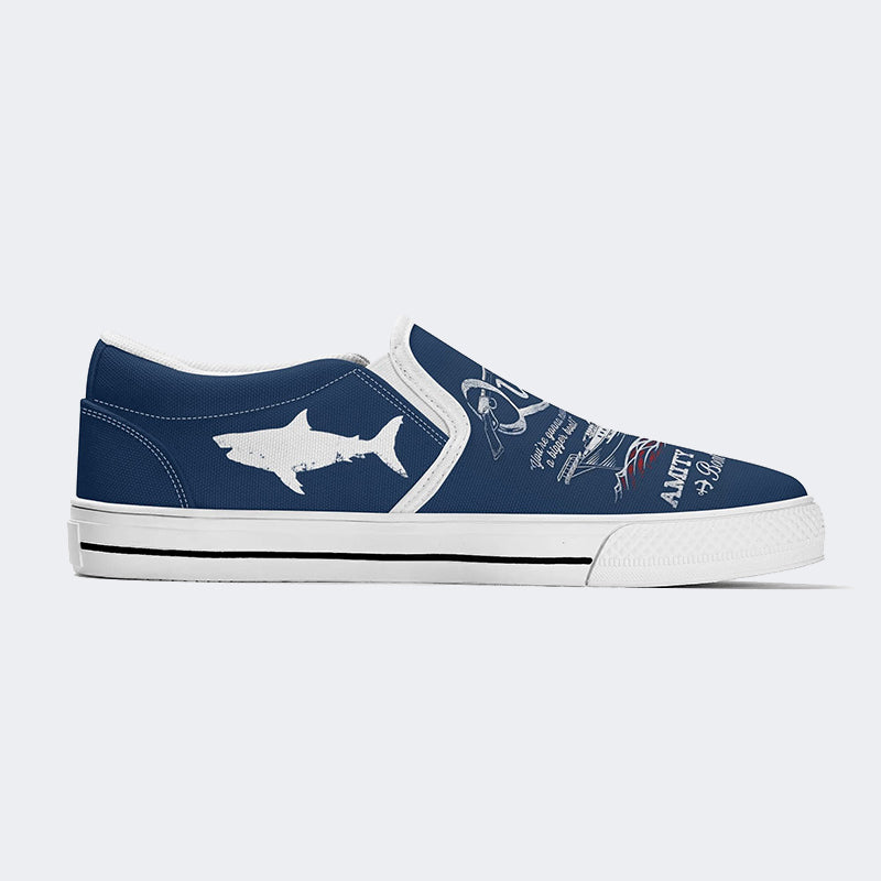 Quints Shark Fishing Unisex - Slip On Shoes