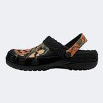 Gothic Pumpkin Witch Halloween - Fur Lined Slippers/Sandals