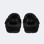 Creepy Skeleton Pulse - Fur Lined Slippers/Sandals