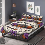 Lace Halloween Gothic Print - Three Piece Bedding Set