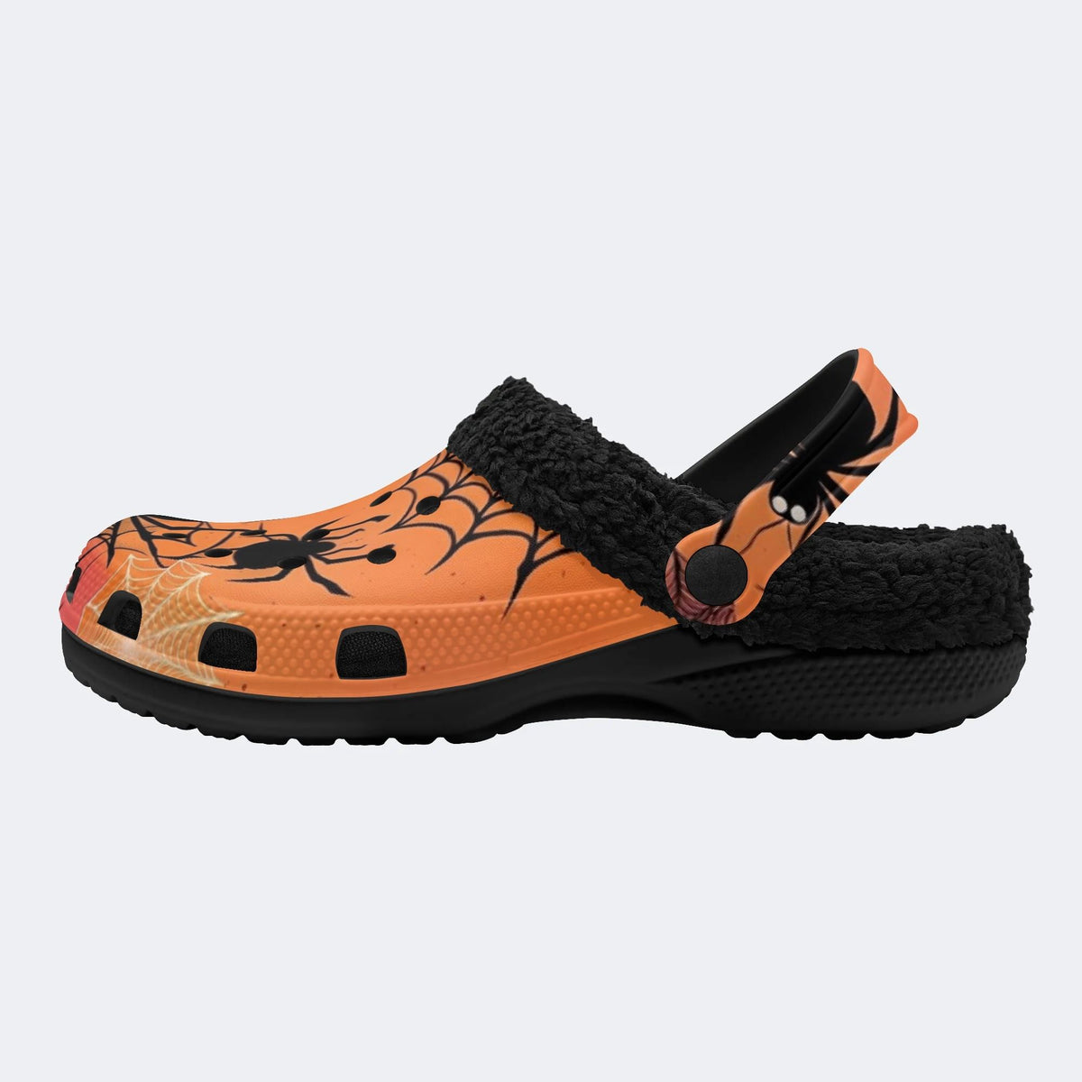 Halloween Spider - Fur Lined Slippers/Sandals