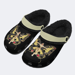 Death Moth - Fur Lined Slippers/Sandals