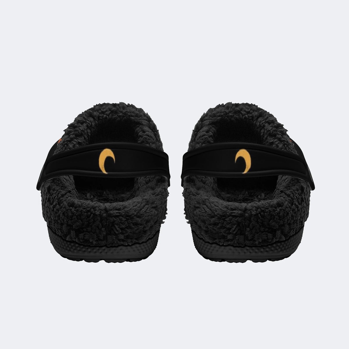 Gothic Witchy Frog Mushroom Crescent Moon - Fur Lined Slippers/Sandals