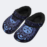 Celestial Sun Moon - Fur Lined Slippers/Sandals