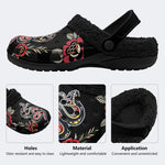 Snake Art Print - Fur Lined Slippers/Sandals