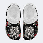 Tiger&Rose Art Print - Fur Lined Slippers/Sandals