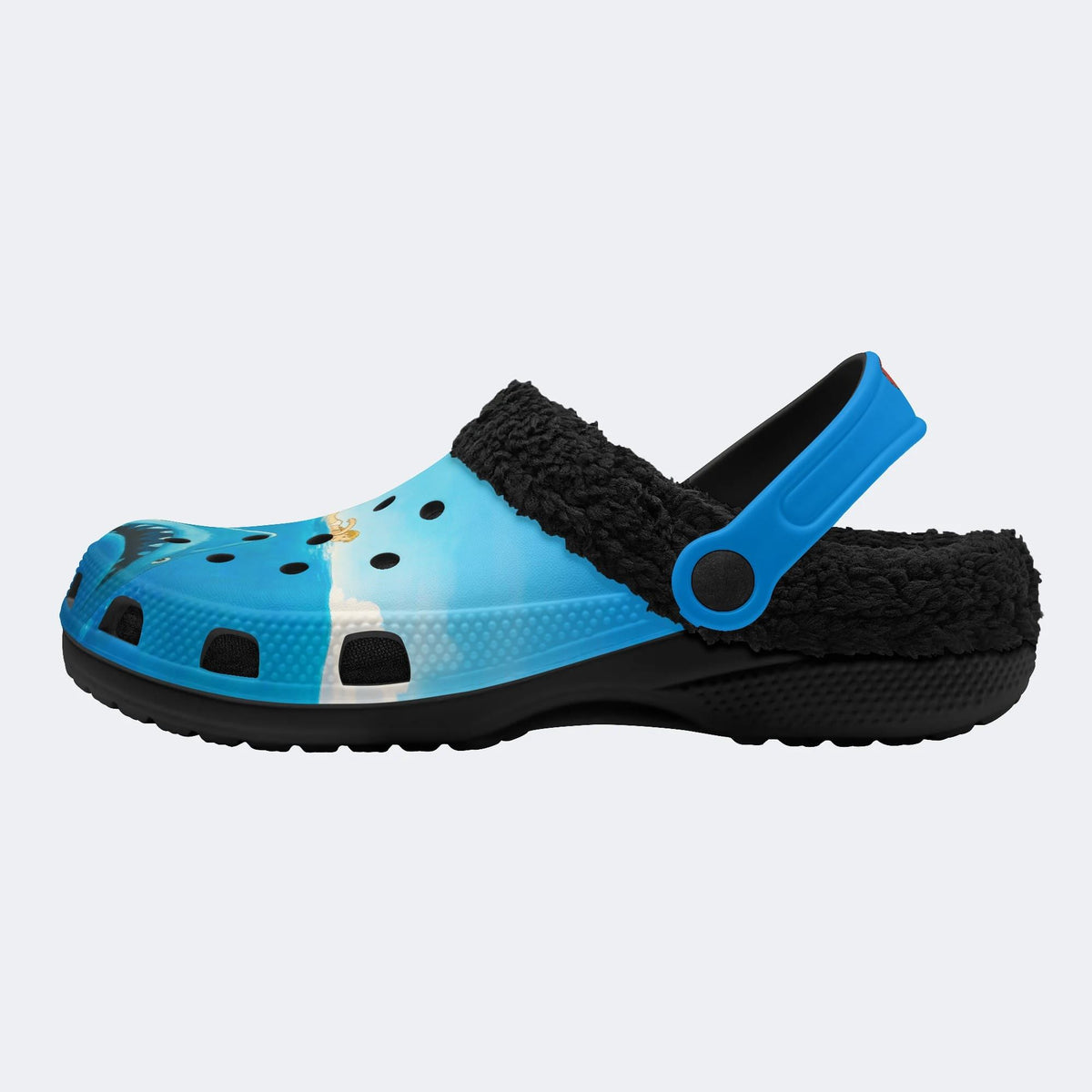 Deep Sea Shark - Fur Lined Slippers/Sandals