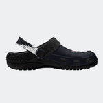 Dark Pink Star Skull - Fur Lined Slippers/Sandals